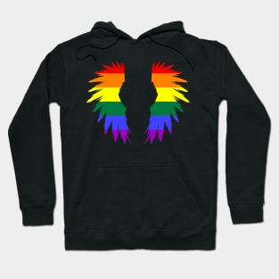 Rainbow flag Angel Wings LGBT Pride Month Hoodie